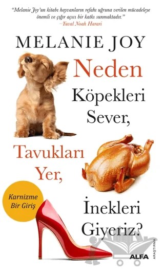 Neden Köpekleri Sever, Tavukları Yer, İnekleri Giyeriz? – Melanie Joy – Alfa Yayınları kitap kapağı