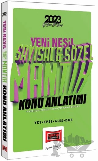 Yargı Yayınları 2023 KPSS YKS ALES DGS Yeni Nesil Sayısal ve Sözel Mantık Analizli Konu Anlatımı ve Soru Çözümleme Teknikleri – Kolektif – Yargı Yayınevi kitap kapağı