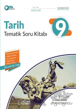 2025 9. Sınıf Tarih Tematik Soru Kitabı – Elif Sevilgen, Halil Özsu, Elif Pehlivanoğlu – Palme Yayınları kitap kapağı
