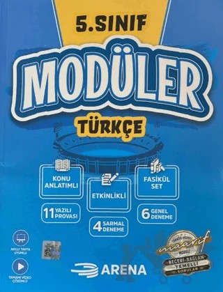 5. Sınıf Türkçe Modüler Konu Anlatımlı Fasikül Set – Kolektif – Arena Yayınları kitap kapağı
