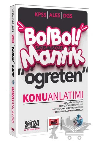 2024 KPSS ALES DGS Bol Bol Öğreten Sayısal Sözel Mantık Konu Anlatımı – Kolektif – Yargı Yayınevi kitap kapağı