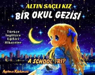 Altın Saçlı Kız Bir Okul Gezisi (Türkçe - İngilizce) – Aysima Korkmaz – Kuzgun Çocuk kitap kapağı