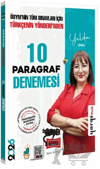 2026 Tüm Adaylar İçin Türkçenin Yönderinden Tamamı Çözümlü Paragraf 10 Deneme – Yelda Ünal – Yargı Yayınevi kitap kapağı