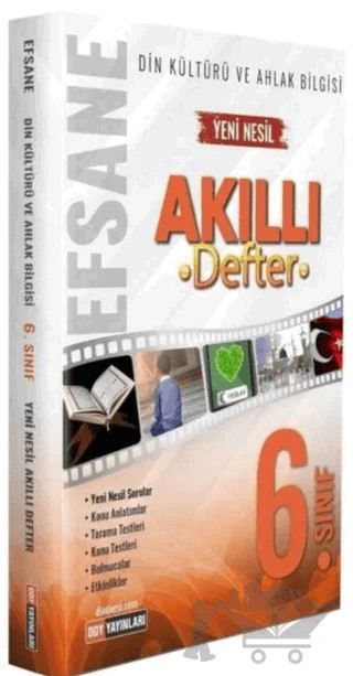 6. Sınıf Din Kültürü ve Ahlak Bilgisi Efsane Akıllı Defter – Kolektif – DDY Yayınları kitap kapağı