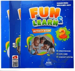 Fun and Learn 2 (Course Book, Activity Book, Fun Magazine) – Hasan Erün, Bünyamin Abay – Akın Dil Eğitim kitap kapağı
