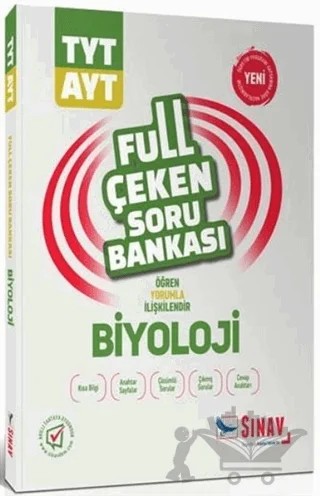 2019 TYT AYT Biyoloji Full Çeken Soru Bankası – Kolektif – Sınav Yayınları kitap kapağı