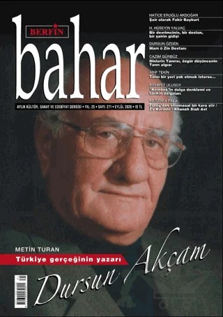 Berfin Bahar Aylık Kültür Sanat ve Edebiyat Dergisi Sayı: 271 Eylül 2020 – Berfin Bahar Dergisi kitap kapağı