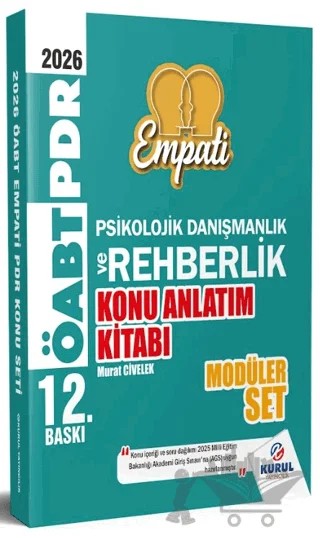 2026 ÖABT Empati Psikolojik Danışmanlık ve Rehberlik Konu Anlatımlı Modüler Set (2 Cilt) – Murat Civelek – Kurul Yayıncılık kitap kapağı