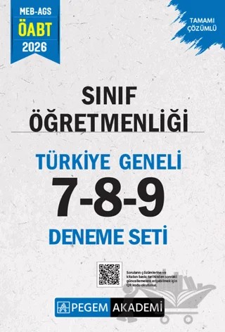 2026 MEB AGS ÖABT Sınıf Öğretmenliği Tamamı Çözümlü Türkiye Geneli 7-8-9 (3'lü Deneme Seti) – Kolektif – Pegem Akademi Yayıncılık kitap kapağı