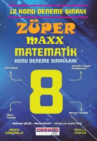 LGS 8. Sınıf Züper Maxx Matematik Konu Denemeleri – Kolektif – Platon Yayıncılık kitap kapağı