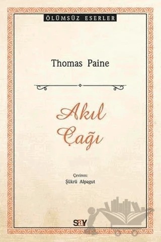 Akıl Çağı – Thomas Paine – Say Yayınları kitap kapağı