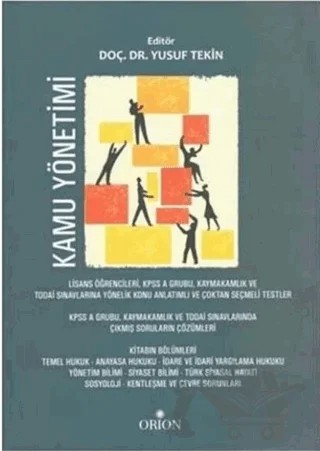 Kamu Yönetimi – Yusuf Tekin – Orion Kitabevi kitap kapağı