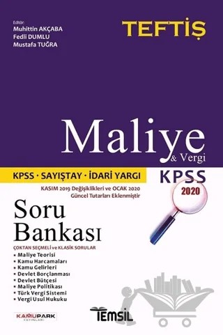 Maliye ve Vergi Hukuku Soru Bankası – Fedli Dumlu, Muhittin Akçaba, Mustafa Tuğra – Temsil Kitap kitap kapağı