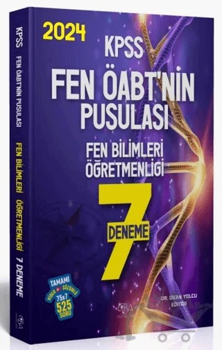 2024 ÖABT Fen Bilimlerinin Pusulası 7 Deneme Video Çözümlü – Okan Yolcu – CBA Akademi kitap kapağı