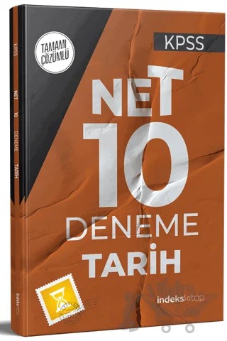 2022 KPSS Tarih Net 10 Deneme Çözümlü – Kolektif – İndeks Akademi Yayıncılık kitap kapağı