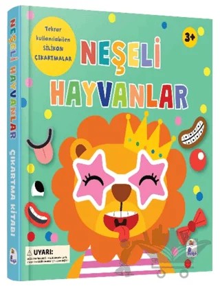 Neşeli Hayvanlar - Silikon Çıkartmalı – Holly Morris – İndigo Çocuk kitap kapağı