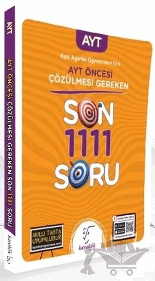 Eşit Ağırlık Öğrencileri İçin AYT Öncesi Çözülmesi Gereken Son 1111 Soru – Kolektif – Karekök Yayıncılık kitap kapağı