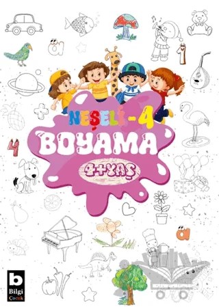 Neşeli Boyama 4 – Kolektif – Bilgi Yayınevi kitap kapağı