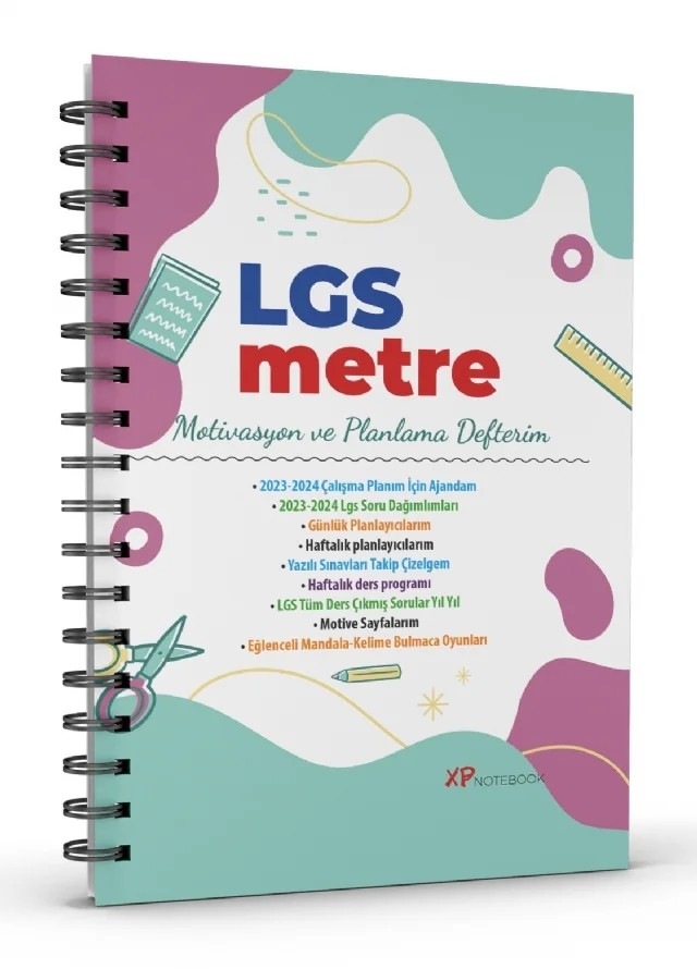 LGSMETRE Motivasyon ve Planlama Defteri / Günlük ve Haftalık Planlayıcı – Komisyon – Atlas Akademi kitap kapağı