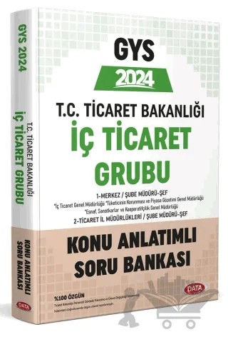 Ticaret Bakanlığı İç Ticaret Grubu Konu Anlatımlı Soru Bankası – Kolektif – Data Yayınları kitap kapağı