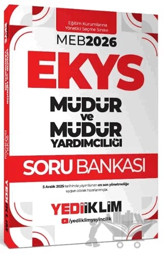 2026 MEB EKYS Müdür ve Müdür Yardımcılığı Soru Bankası – Kolektif – Yediiklim Yayınları kitap kapağı