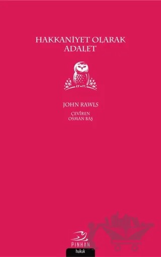 Hakkaniyet Olarak Adalet – John Rawls – Pinhan Yayıncılık kitap kapağı
