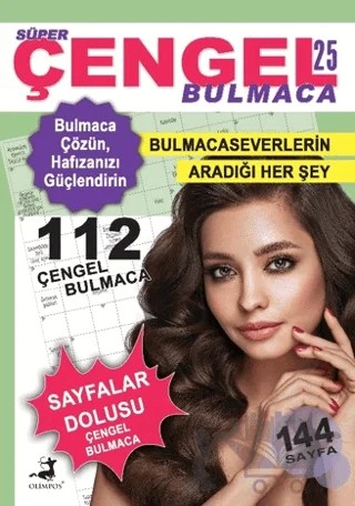 Süper Çengel Bulmaca 25 – Ahmet Ayyıldız – Olimpos Yayınları kitap kapağı