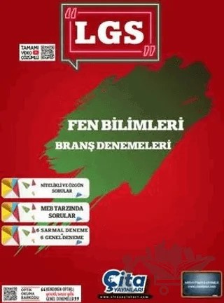 LGS Fen Bilimleri Branş Denemeleri – Kolektif – Çita Yayınları kitap kapağı