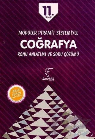 11. Sınıf Modüler Piramit Sistemiyle Coğrafya Konu Anlatımı ve Soru Çözümü – Ergin Taylan – Karekök Yayıncılık kitap kapağı