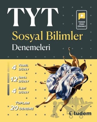 TYT Sosyal Bilimler Denemeleri – Kolektif – Tudem Yayınları - Bayilik kitap kapağı