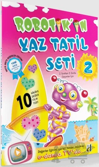 2. Sınıf Robotik'in Yaz Tatil Seti – Ekrem Aytar, Abdullah Çoşkun – Damla Yayınevi kitap kapağı