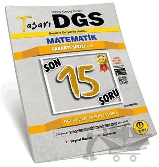 DGS Matematik Son 15 Garanti Serisi 4 – Kolektif – Tasarı Eğitim Yayınları kitap kapağı