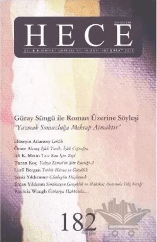 Hece Aylık Edebiyat Dergisi Sayı: 182 – Hece Dergisi kitap kapağı