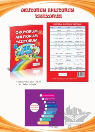 1. Sınıf Okuyorum Anlıyorum Yazıyorum (8 Kitap) – Kolektif – Metafor Yayınları kitap kapağı