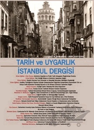 Tarih ve Uygarlık - İstanbul Dergisi Sayı: 9 Ekim 2016 – Doğu Kitabevi kitap kapağı