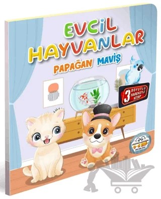 Evcil Hayvanlar Papağan Maviş – Kolektif – 0-6 Yaş Yayınları kitap kapağı