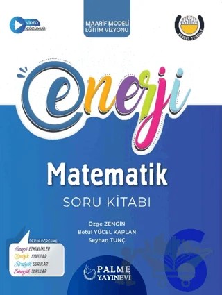 Palme 6. Sınıf Enerji Matematik Soru Kitabı – Özge Zengin, Betül Yücel Kaplan, Seyhan Tunç – Palme Yayınları kitap kapağı