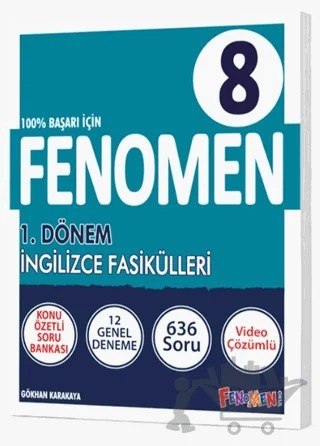 Fenomen 8. Sınıf İngilizce Fasikülleri 1. Dönem – Gökhan Karakaya – Fenomen Yayınları kitap kapağı