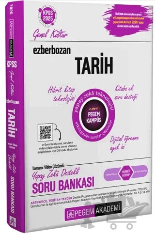 2025 Ezberbozan KPSS Genel Yetenek Genel Kültür Tarih Soru Bankası – Kolektif – Pegem Akademi Yayıncılık kitap kapağı
