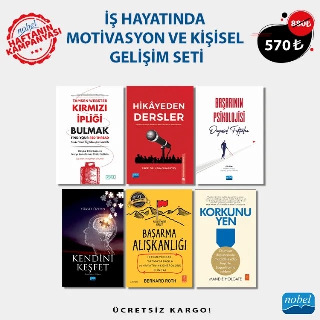 İŞ HAYATINDA MOTİVASYON VE KİŞİSEL GELİŞİM SETİ – Hakan Karataş Yüksel Özden Mandie Holgate Bernard Roth, HarperBusiness Abdulkadir Haktanır, Aslı Kartol, Bülent Dilmaç, Cem Gençoğlu, Durmuş Ümmet, Elif Nur Bozer Özsaraç, Hatice Yıldız Durak, Kamil Arif Kırkıç, Menşure Alkış Küçükaydın, Mustafa Sarıtepeci, Olcay Yılmaz, Sebahat Sevgi Uygur, Seher – Haftanın Kampanyası kitap kapağı
