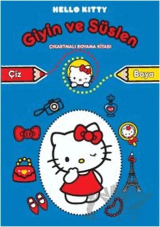 Hello Kitty Giyin ve Süslen - Çıkartmalı Boyama Kitabı – Kolektif – Doğan Egmont Yayıncılık kitap kapağı