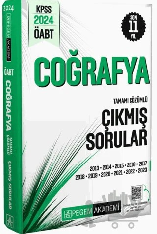 KPSS ÖABT Coğrafya Tamamı Çözümlü Çıkmış Sorular – Kolektif – Pegem Akademi Yayıncılık kitap kapağı