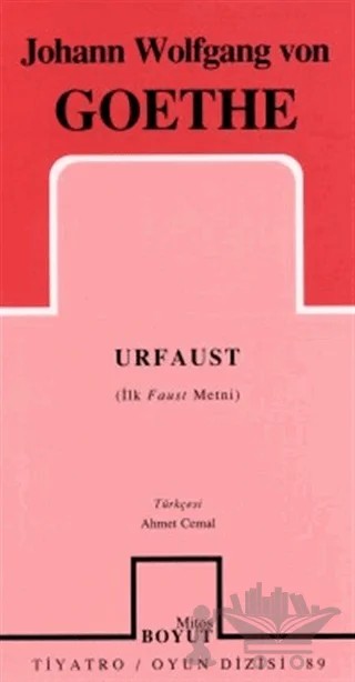 Urfaust – Johann Wolfgang Von Goethe – Mitos Boyut Yayınları kitap kapağı
