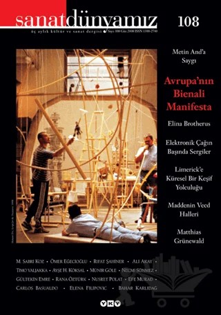 Sanat Dünyamız Üç Aylık Kültür ve Sanat Dergisi Sayı: 108 – Yapı Kredi Yayınları kitap kapağı