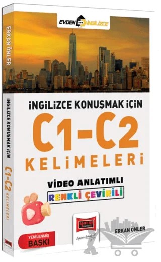 İngilizce Konuşmak İçin C1-C2 Kelimeleri Video Anlatımlı Renkli Çeviri – Erkan Önler – Yargı Yayınevi kitap kapağı