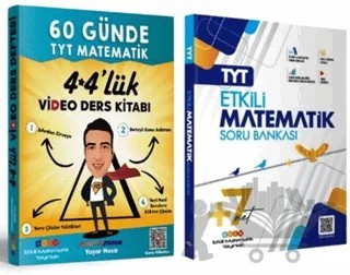 TYT Matematik Soru Bankası ve 60 Günde TYT Matematik Video Ders Kitabı – Kolektif – Etkili Matematik Yayınları kitap kapağı