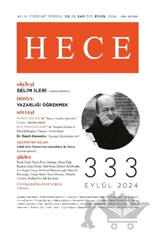 Hece Dergisi - Sayı 333 Eylül 2024 – Hece Dergisi kitap kapağı