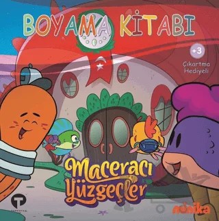 Boyama Kitabı - Maceracı Yüzgeçler 4 – Arzu Demirel Birinci – Turkuvaz Çocuk kitap kapağı