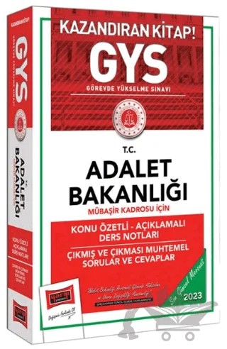 Yargı Yayınları 2023 Adalet Bakanlığı Mübaşir Kadrosu İçin Konu Özetli Açıklamalı Ders Notları Çıkmış ve Çıkması Muhtemel Sorular ve Cevaplar – Kolektif – Yargı Yayınevi kitap kapağı