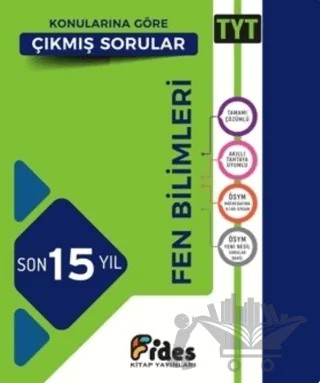 YKS TYT Fen Bilimleri Son 15 Yıl Konularına Göre Çıkmış Sorular Soru Bankası – Kolektif – Fides Yayıncılık kitap kapağı